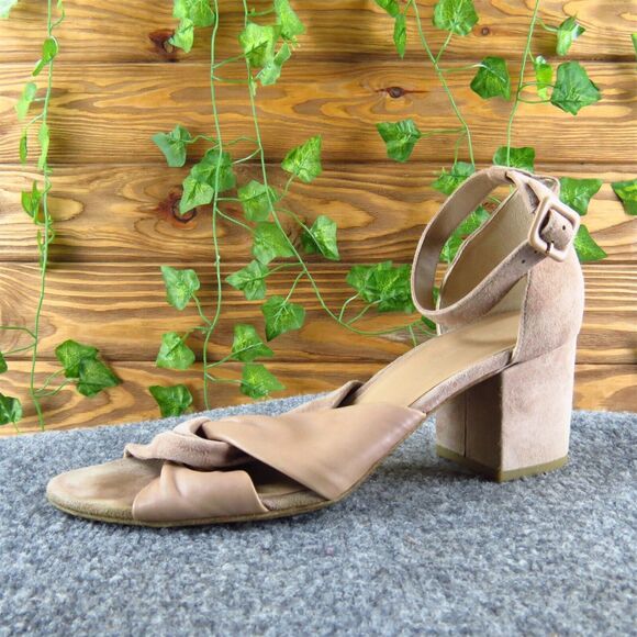 Diane von Furstenberg Women's Ankle Strap Brown Suede Sz 10 Medium‎ Used 2025 - Picture 1 of 6